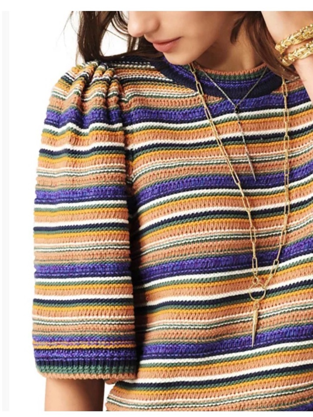 NWT Ba&sh Farfaela Multi-colour sweater - Picture 4 of 11
